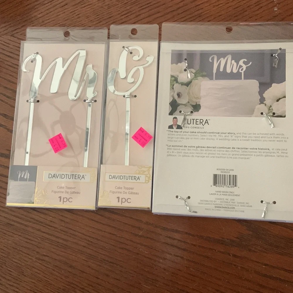New Mr. and Mrs. Wedding Cake Topper